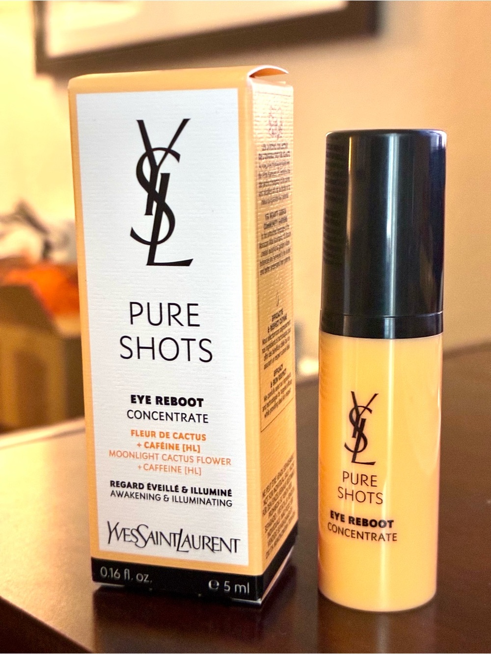 Instant Results!Yves Saint Laurent PURE SHOTS EYE REBOOT CONCENTRATE 5ml (FS 87$